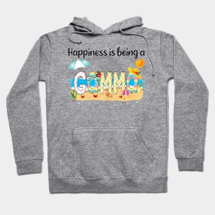 Happiness Is Being A Gamma Summer Beach Happy Mother's Day Hoodie